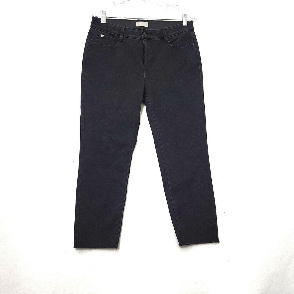 Black Ankle Crop Jeans - Slim Tapered Fit